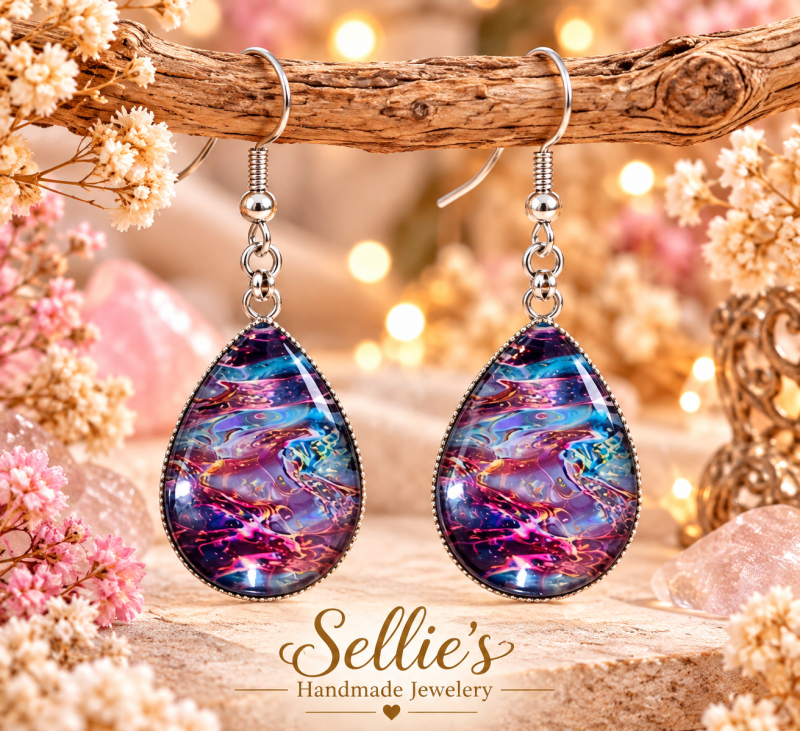 Magische galaxy oorbellen