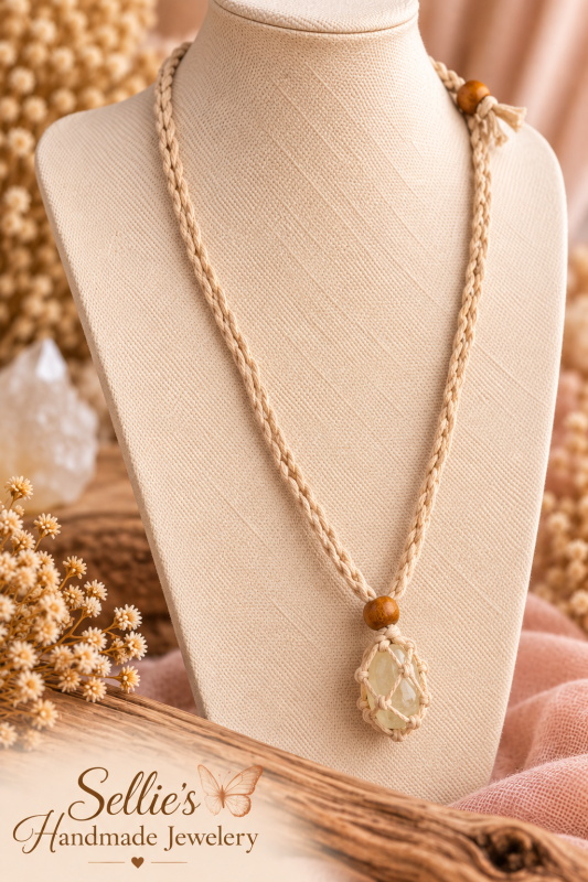 Magische macrame kooiketting