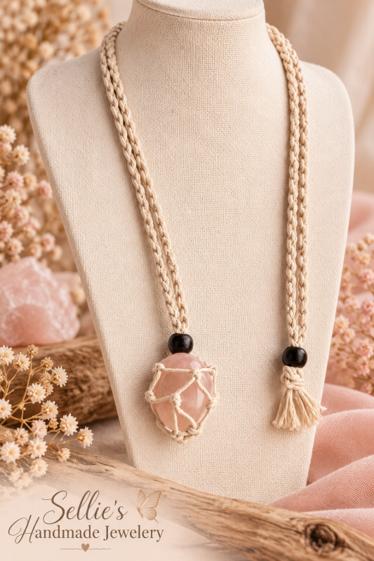 Magische macrame kooiketting