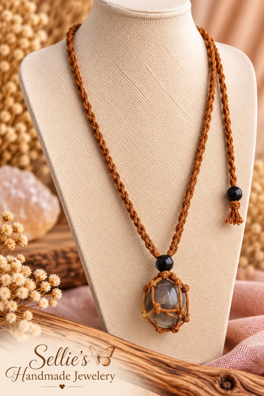 Magische macrame kooiketting