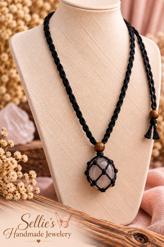 Magische macrame kooiketting