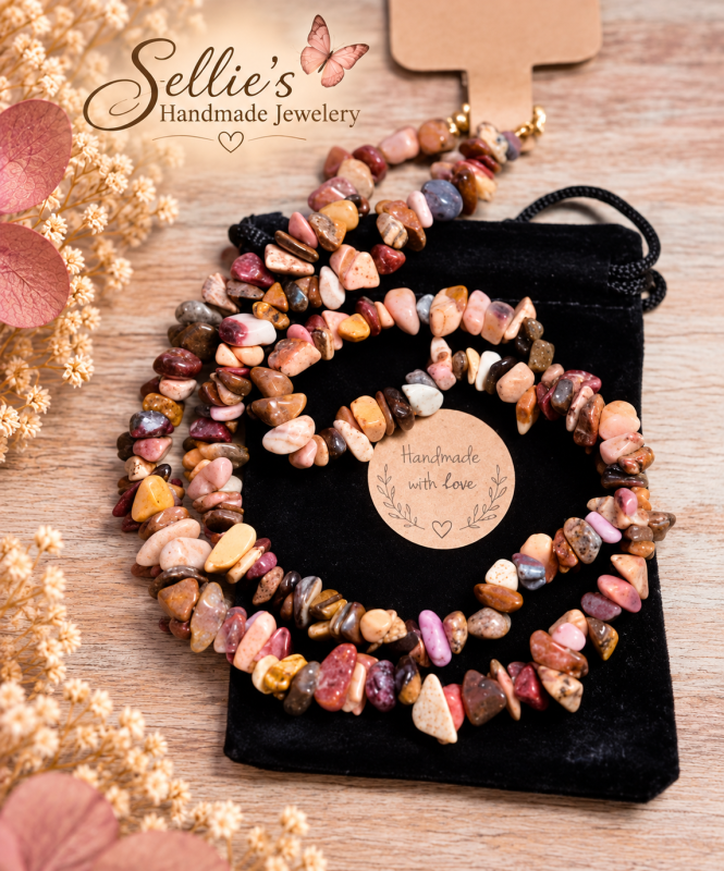Magische Rhodoniet ketting