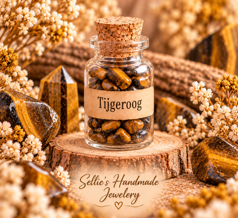Magisch edelsteen flesje Tijgeroog