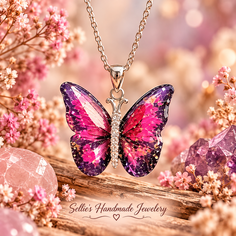 Magische vlinder ketting