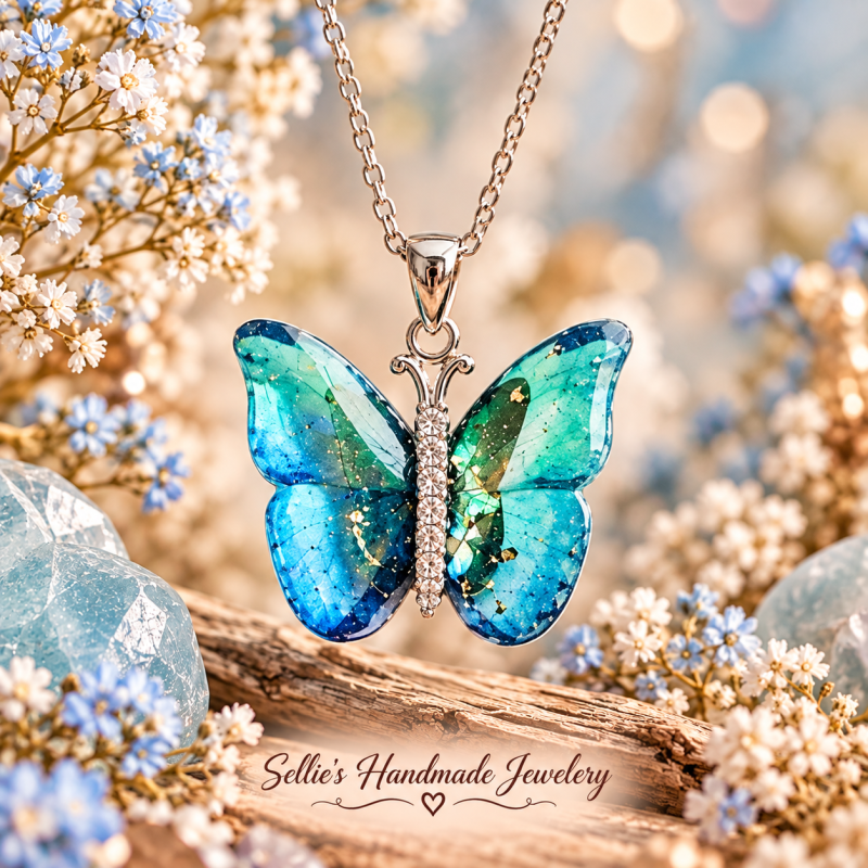 Magische vlinder ketting