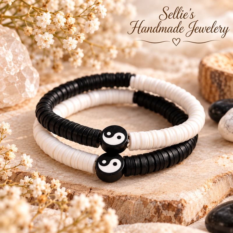 Magische Yin-Yang armbandenset