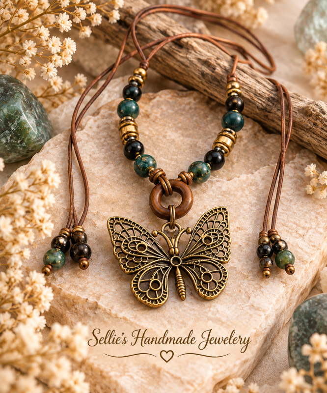Magische vlinder ketting