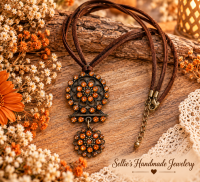 Magische boho bloem ketting