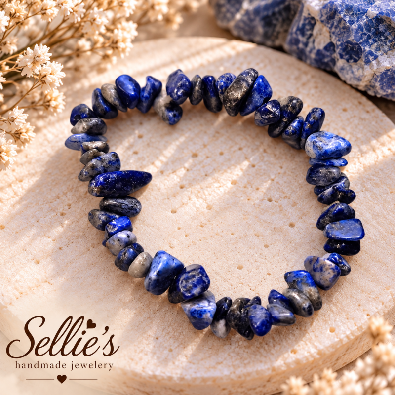 Magische Sodaliet split edelsteen armband