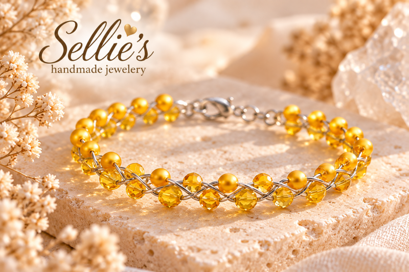 Magische gele kristal armband