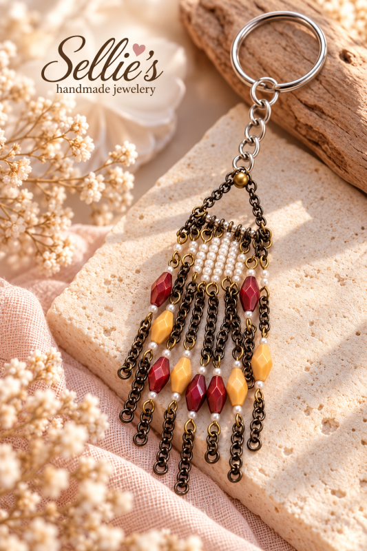 Magische boho Tas sleutelhanger
