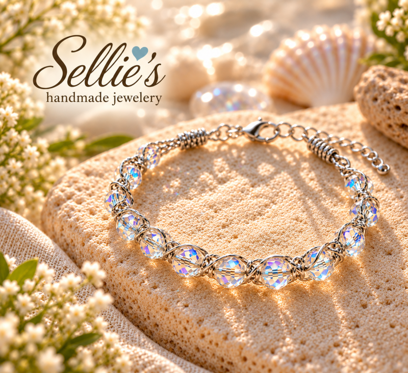 Magische shiny macram&eacute; armband