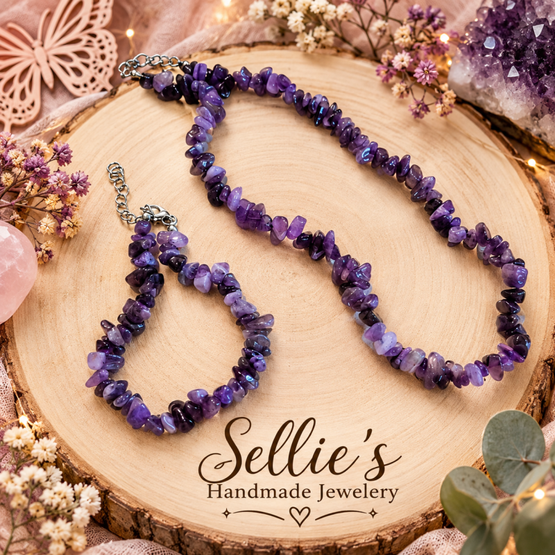 Magische amethist split set