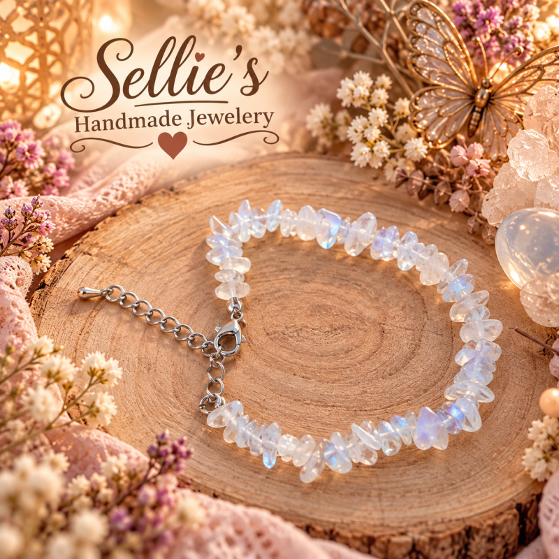 Magische mini opaliet split edelsteen armband