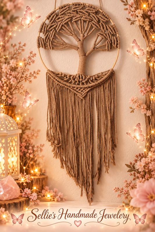 Magische macrame levensboom