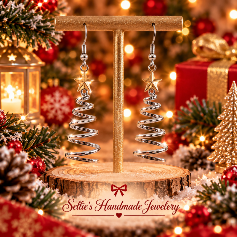 Magische kerstboom oorbellen